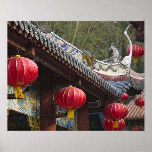 Póster CHINA, Província de Chongqing, Fengdu. Fantasma F