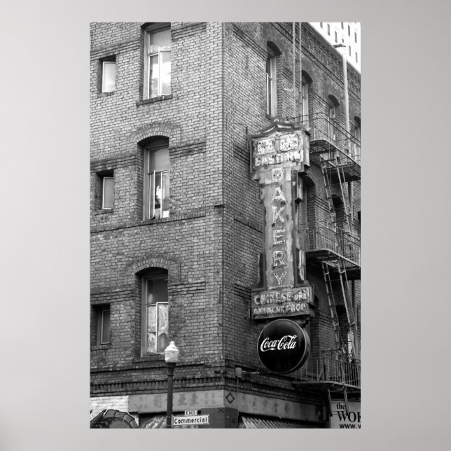Poster Chinatown Neon Nostalgic San Francisco (Frente)