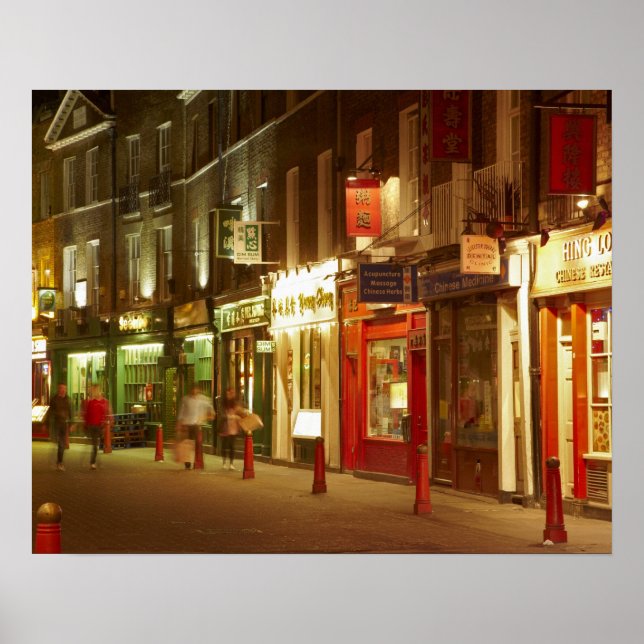 Póster Chinatown, Soho, Londres, Inglaterra, Reino Unido (Frente)