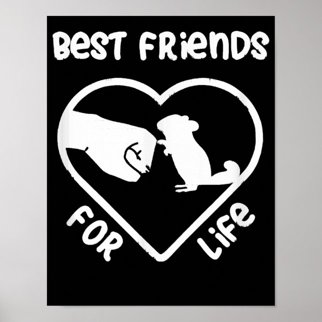 Poster Chinchilla Gift Chinchillas Cute Gift (Frente)