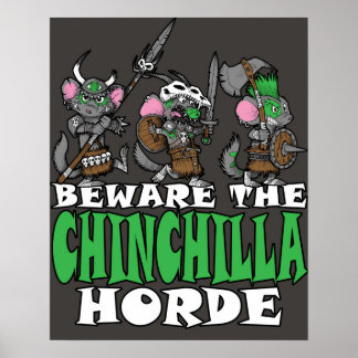 Póster Chinchilla Horde