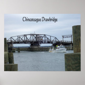 Poster Chincoteague Drawbridge