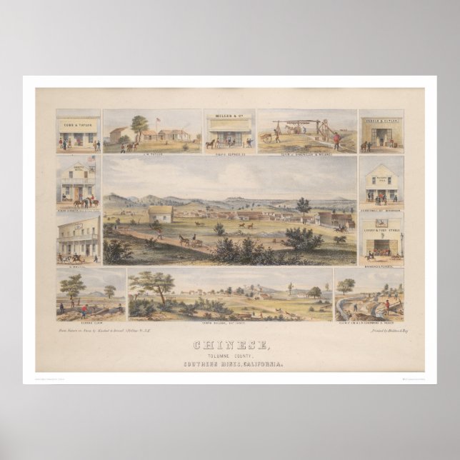 Póster Chinês, Condado de Tolumne (1300) (Frente)