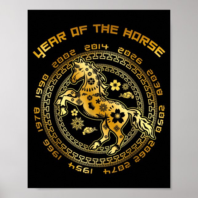 Poster Chinese New Year Lunar New Year 2026 Year Of The H (Frente)
