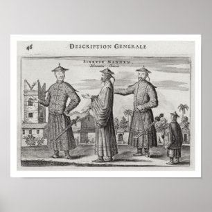 Poster Chineses Homens, uma Descrição Geral de uma Conta