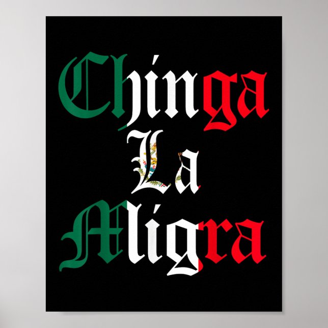 Poster Chinga La Migra Imigração México  (Frente)