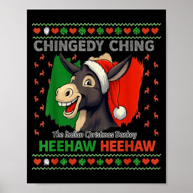 Poster Chingedy Ching Dominick O Natal Italiano Xmas (Frente)