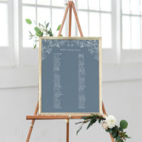Chinoiserie Românica Antique Blue Sating Chart