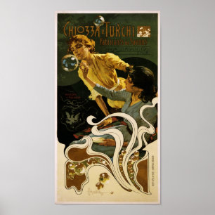 Poster Chiozza e Turchi, fabricants de savons, Pontelago