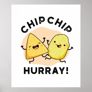 Poster Chip Chip Hooray Cute Happy Crispun