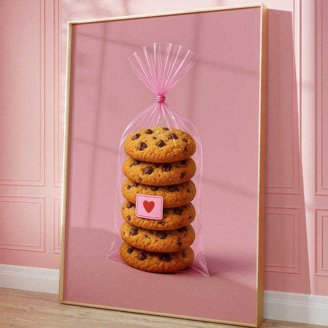 Poster Chip Cookie Wall Art, Cozinha Bonita (Cookies)