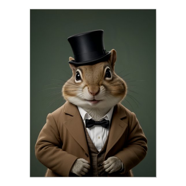 Póster Chipmunk vitoriano (Frente)