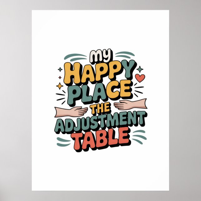 Poster Chiropractic Adjustment Bliss for Back Pain Relief (Frente)