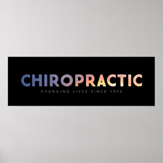 Póster Chiropractic - Desde 1895 (preto)