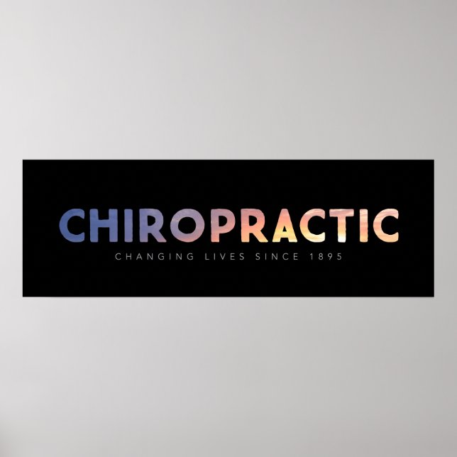 Póster Chiropractic - Desde 1895 (preto) (Frente)