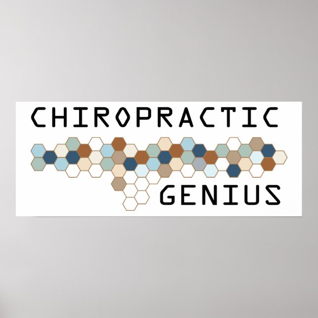 Poster Chiropractic Genius (Frente)