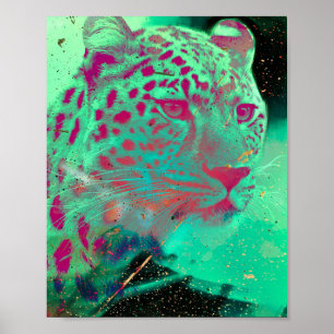 Poster Chita Funky Psychedelic Mint Hot Pink Art