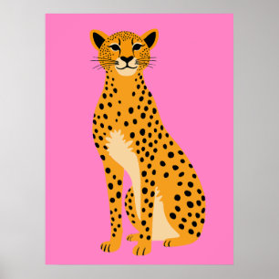 Poster Chita Minimalista a Rosa