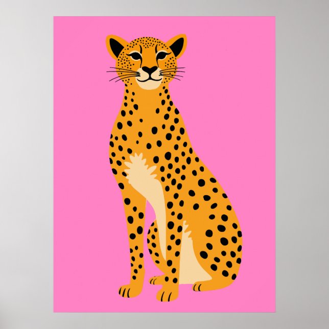 Poster Chita Minimalista a Rosa (Frente)