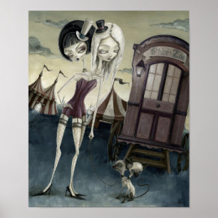 Póster Chloe, Zoe & os gatinhos Siamese