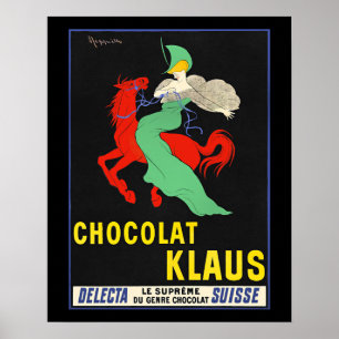 Poster Chocolat Klaus, anúncio de colheita,