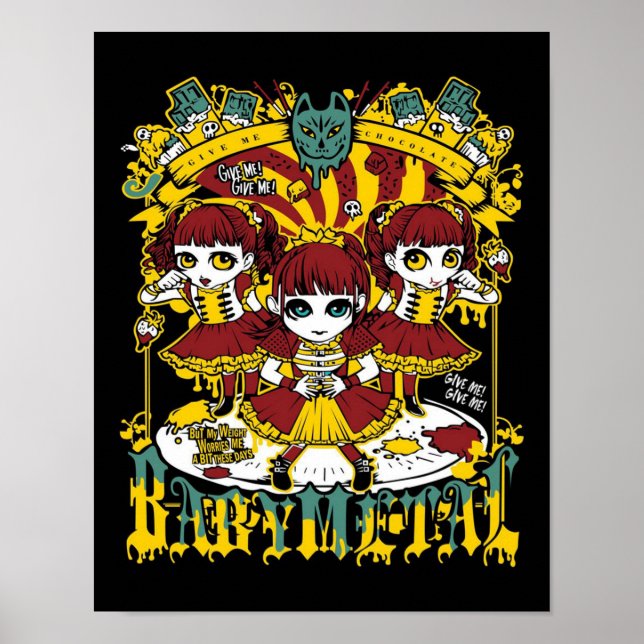 Poster chocolate de babymetal (Frente)
