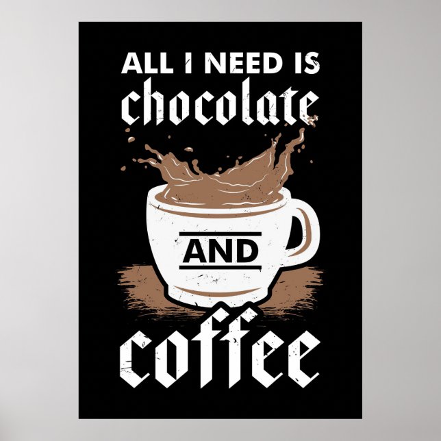 Poster Chocolate E Café De Café (Frente)