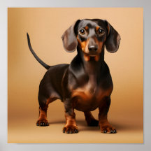 Chocolate e Tan Dachshund Dog