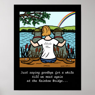 Poster Chocolate Labrador Angels and Mom 3