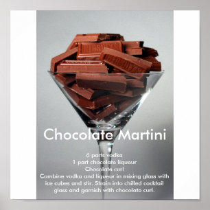 Póster Chocolate Mrtini
