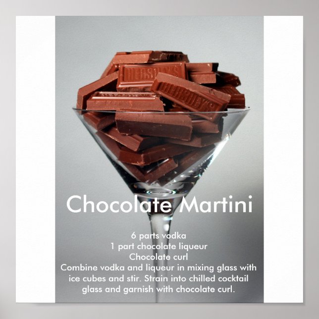 Póster Chocolate Mrtini (Frente)