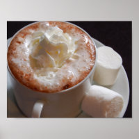 Chocolate quente e marshmallows