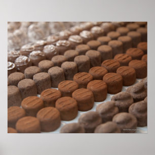 Póster chocolate shop store display of chocolate