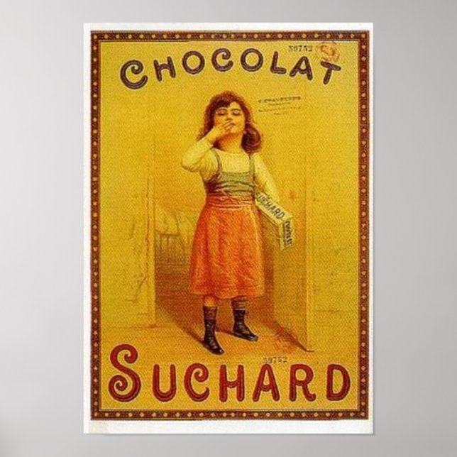 Póster Chocolate Suchard Vintage Ad (Frente)