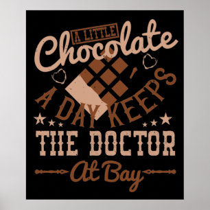 Poster Chocolate - Um Pequeno Chocolate Por Dia