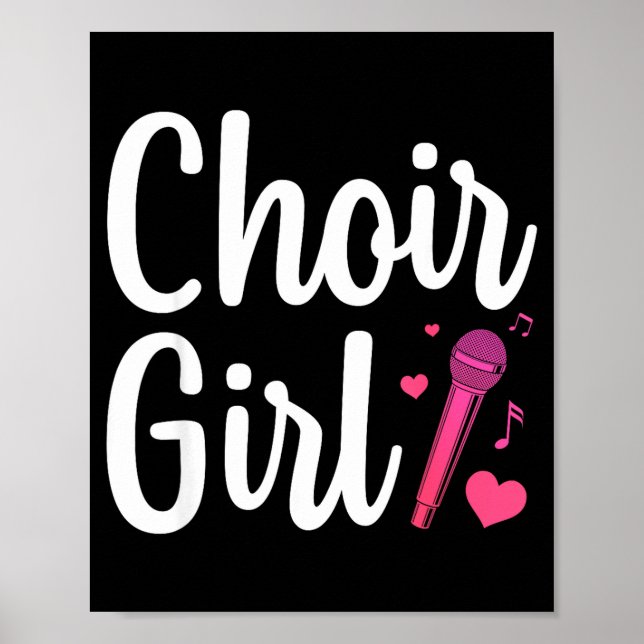 Poster Choir Art For Girls Women Choir Singing Chorus Sho (Frente)