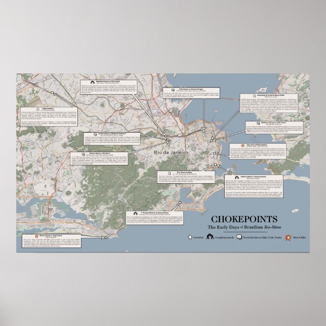 Poster Chokepoints: Os primórdios do Jiu-Jitsu brasileiro (Frente)