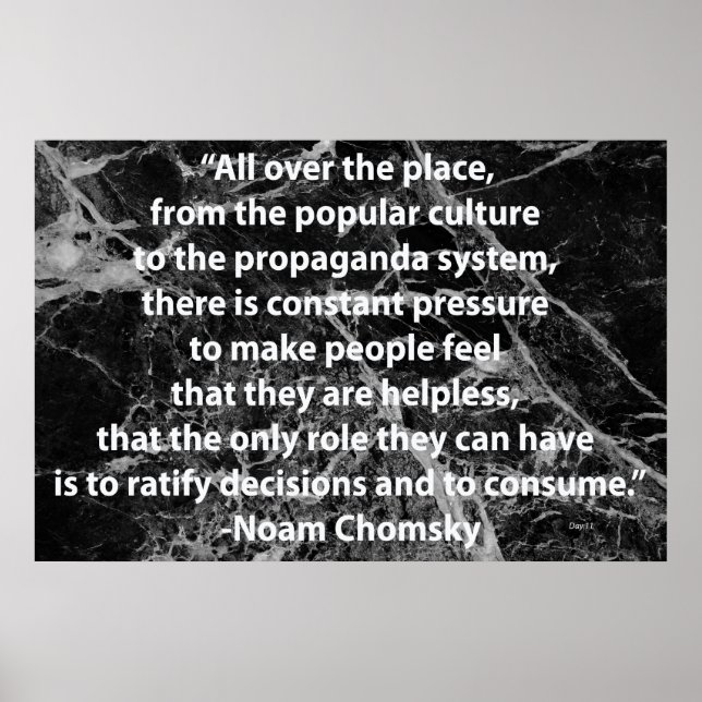 Poster Chomsky Quotation (Frente)