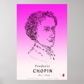 Póster Chopin: Enfrente a música