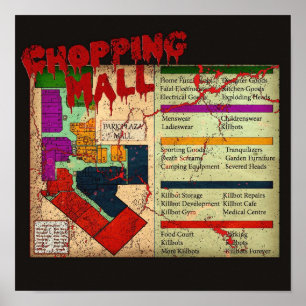 Poster Chopping Mall V2 Horror Movie Tshirt