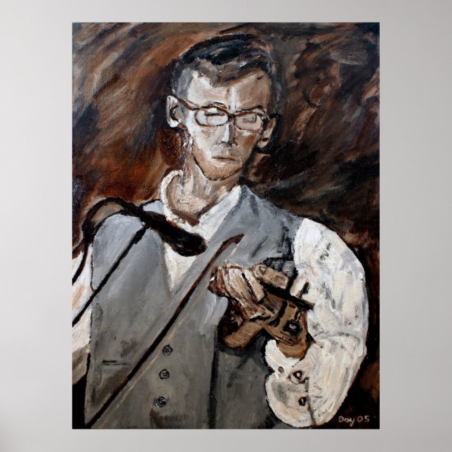 Póster Chris Bayer, Jogador de Fiddle (Frente)