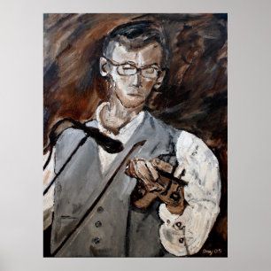 Póster Chris Bayer, jogador do violino