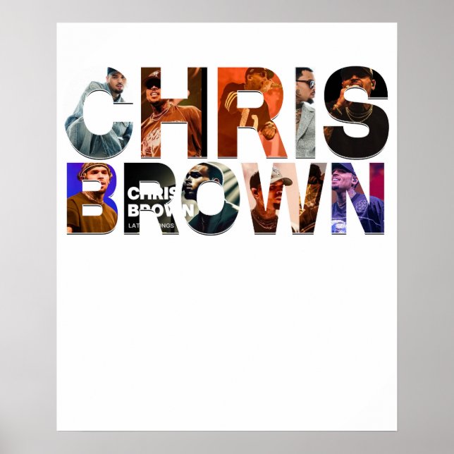 Poster Chris Brown tex (Frente)