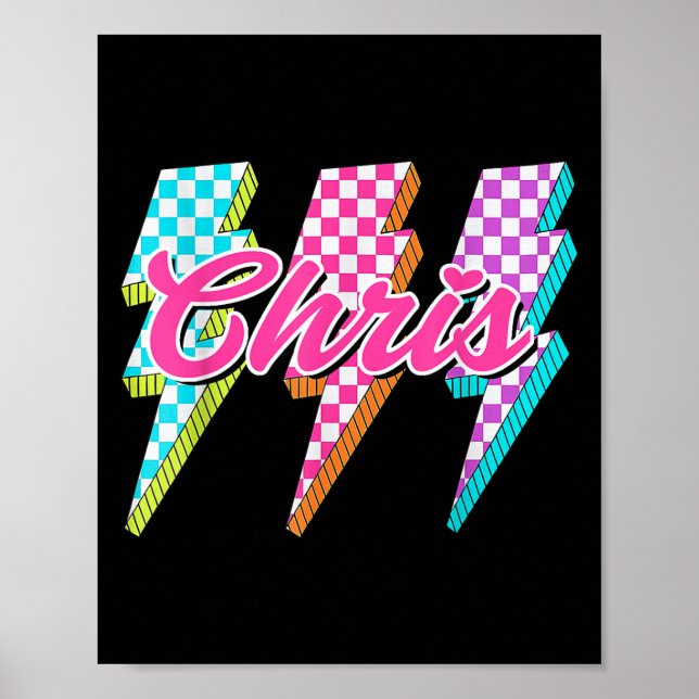 Poster Chris Groovy Raio Xadrez Eu Amo Meme  (Frente)