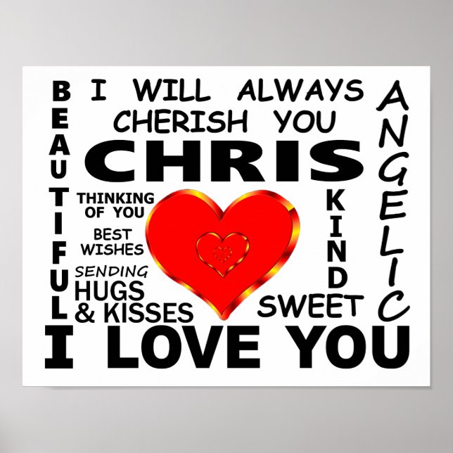 Poster Chris I Te Amo (Frente)