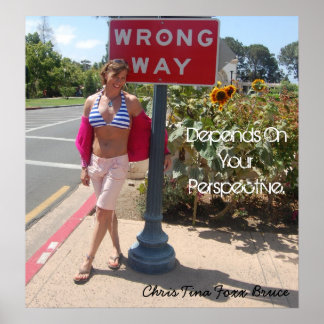 Póster Chris Tina Foxx Bruce Depende De Sua Perspectiva