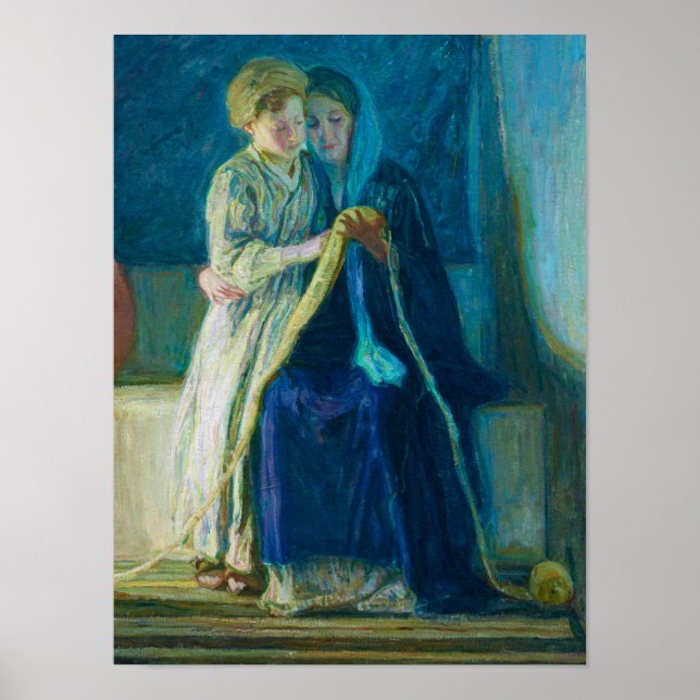 Poster Christ and His Mother Studying the Scriptures (Frente)
