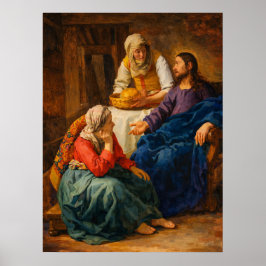 Poster Christ in the House of Martha and Mary