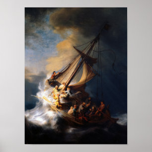 Poster Christ in the Storm on the Sea of Galilee, 1633