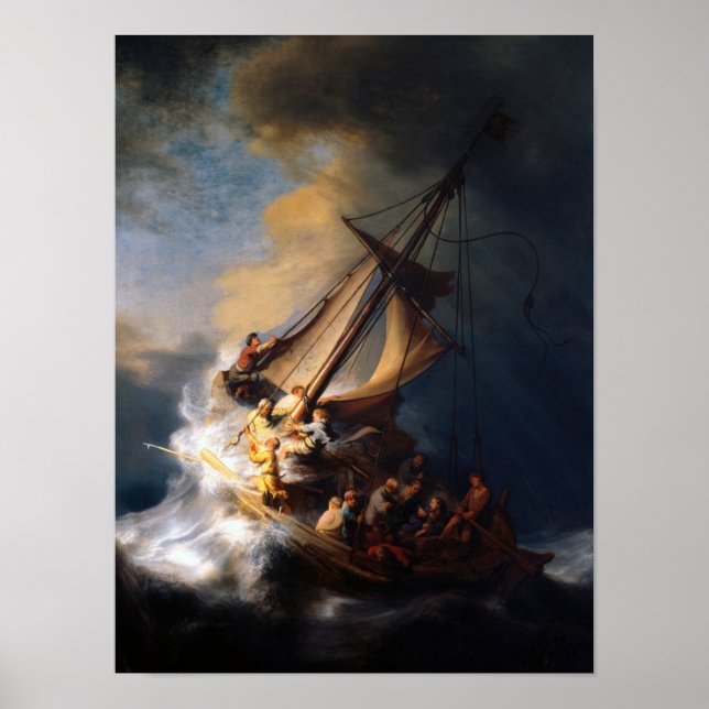 Poster Christ in the Storm on the Sea of Galilee, 1633 (Frente)